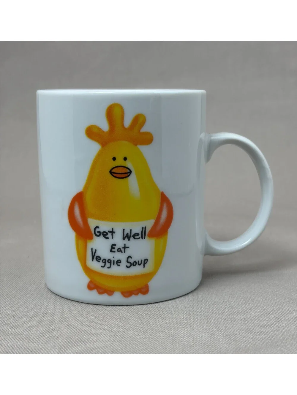 Teleflora Get Well Eat Veggie Soup Chicken Coffee Mug Ceramic Gift Cup 10 oz